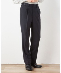 SUIT SELECT（スーツセレクト）の「【セットアップ対応】【ワイドパンツシルエット】1タック/NEW ZEALAND WOOL MIX/※裾上げ必要（スーツパンツ）」