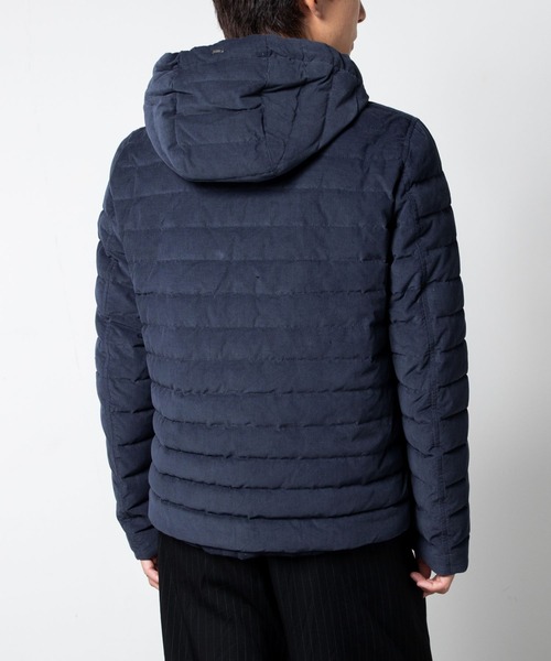 HERNO（ヘルノ）の「HERNO RESORT CORDUROY ヘルノ リゾート コーデュロイ ダウンジャケット（ダウンジャケット/コート・メンズ・ネイビー系1/グレー系1・46/48/50）」の5枚目の写真
