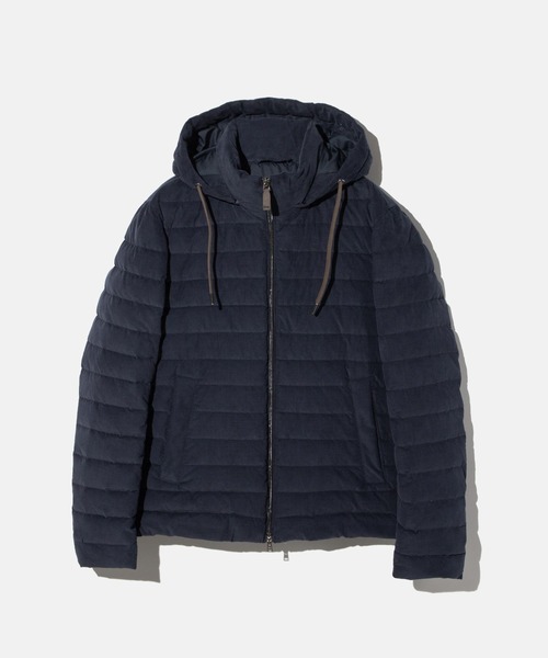 HERNO（ヘルノ）の「HERNO RESORT CORDUROY ヘルノ リゾート コーデュロイ ダウンジャケット（ダウンジャケット/コート・メンズ・ネイビー系1/グレー系1・46/48/50）」の7枚目の写真