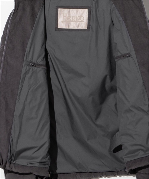 HERNO（ヘルノ）の「HERNO RESORT CORDUROY ヘルノ リゾート コーデュロイ ダウンジャケット（ダウンジャケット/コート・メンズ・ネイビー系1/グレー系1・46/48/50）」の18枚目の写真