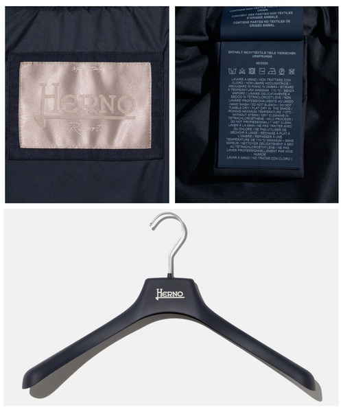 HERNO（ヘルノ）の「HERNO RESORT CORDUROY ヘルノ リゾート コーデュロイ ダウンジャケット（ダウンジャケット/コート・メンズ・ネイビー系1/グレー系1・46/48/50）」の19枚目の写真