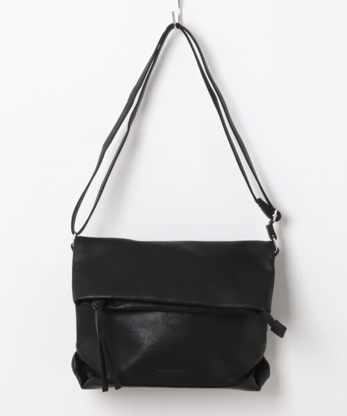 Legato Largo（レガートラルゴ）の「【Legato Largo】洗えるかばん フェイクレザークチオレショルダーバッグ〈ユニセックス〉（ショルダーバッグ・レディース・ダークブラウン/ブラック/アイボリー・FREE）」の3枚目の写真