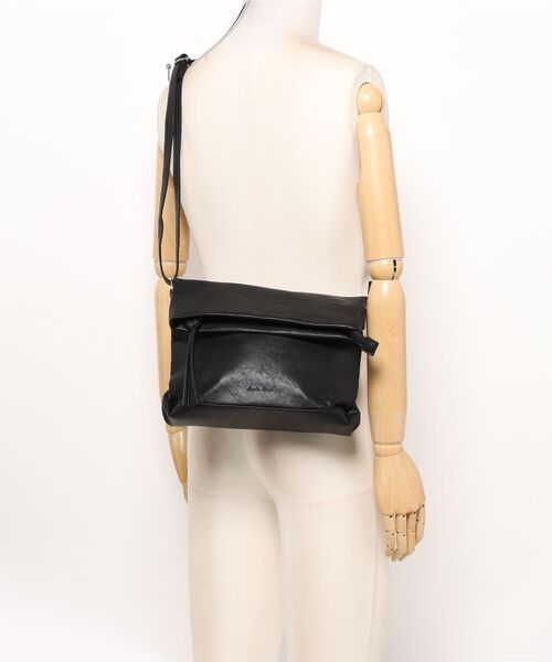 Legato Largo（レガートラルゴ）の「【Legato Largo】洗えるかばん フェイクレザークチオレショルダーバッグ〈ユニセックス〉（ショルダーバッグ・レディース・ダークブラウン/ブラック/アイボリー・FREE）」の14枚目の写真