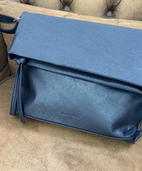 Legato Largo（レガートラルゴ）の「【Legato Largo】洗えるかばん フェイクレザークチオレショルダーバッグ〈ユニセックス〉（ショルダーバッグ・レディース・ダークブラウン/ブラック/アイボリー・FREE）」の22枚目の写真