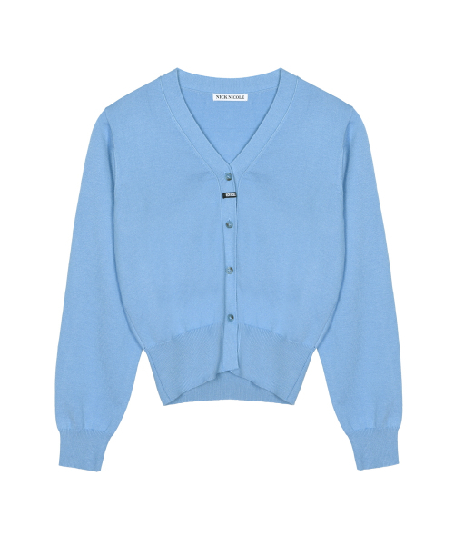 NICOLE MINIMAL QUALITY CARDIGAN_COBALT BLUE