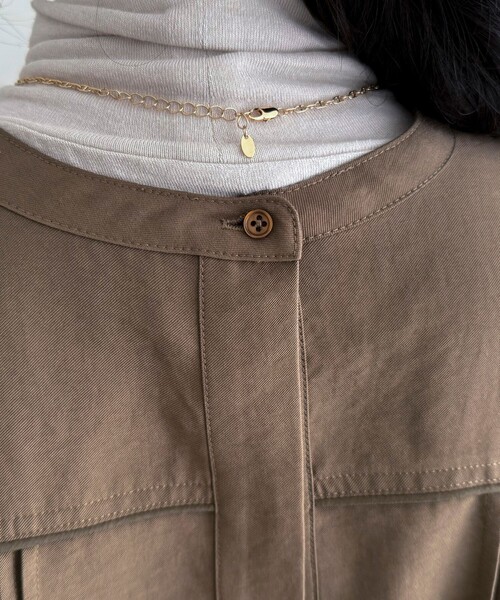 fredy emue(フレディエミュ)の「キルティングチュニックブラウス(シャツ/ブラウス・レディース・ブラウン/ブラック/オフホワイト・38)」の9枚目の写真