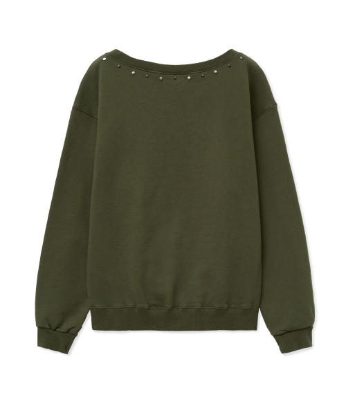 Midnight Move（ミッドナイトムーブ）の「89 rivet mtm [khaki]（スウェット・レディース・その他・FREE）」の4枚目の写真