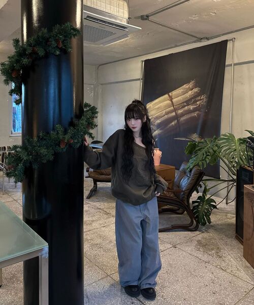 Midnight Move（ミッドナイトムーブ）の「89 rivet mtm [khaki]（スウェット・レディース・その他・FREE）」の17枚目の写真