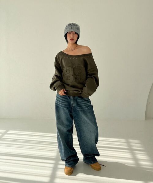 Midnight Move（ミッドナイトムーブ）の「89 rivet mtm [khaki]（スウェット・レディース・その他・FREE）」の20枚目の写真