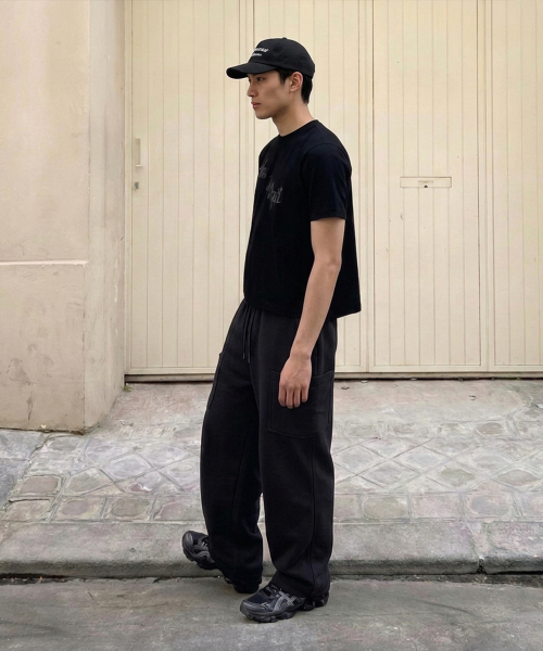 AGOD（エージーオーディー）の「サイドビッグポケットワイドスウェットパンツ[ブラック]（スウェットパンツ・レディース・その他・SMALL/MEDIUM/LARGE）」の9枚目の写真