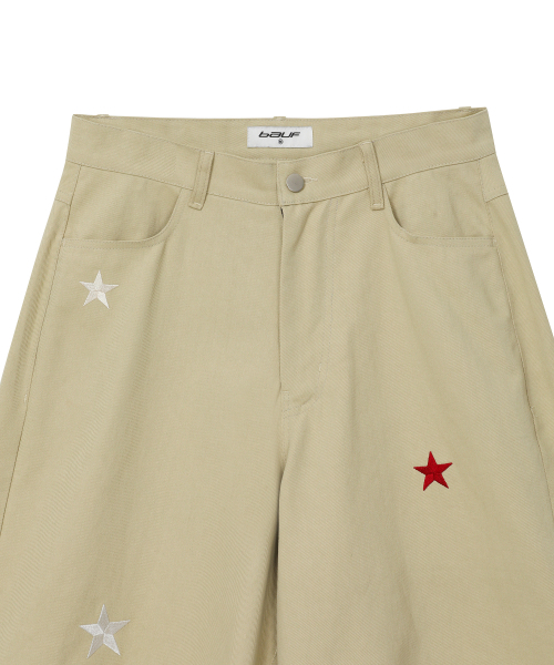 BAUF（バウフ）の「スタースymbolバミューダパンツ[ベージュ]（その他パンツ・レディース・その他・MEDIUM/LARGE）」の3枚目の写真