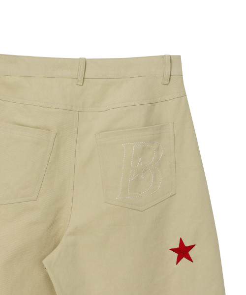 BAUF（バウフ）の「スタースymbolバミューダパンツ[ベージュ]（その他パンツ・レディース・その他・MEDIUM/LARGE）」の6枚目の写真