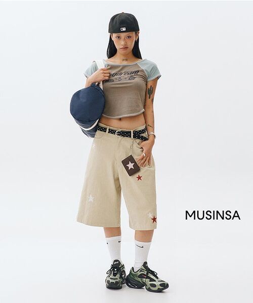 BAUF（バウフ）の「スタースymbolバミューダパンツ[ベージュ]（その他パンツ・レディース・その他・MEDIUM/LARGE）」の9枚目の写真