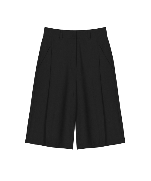NICK&NICOLE（ニックアンドニコール）の「WIDE PINTUCK BERMUDA PANTS_BLACK（その他パンツ・レディース・その他・SMALL/MEDIUM/LARGE）」の5枚目の写真