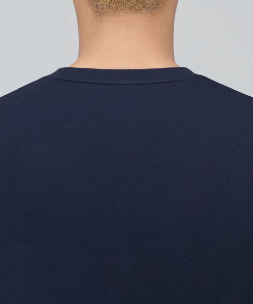 MUSINSA STANDARD（ムシンサスタンダード）の「リラックスフィットクルーネックストリングTシャツ[ネイビー]（Tシャツ/カットソー・メンズ・その他・SMALL/MEDIUM/LARGE）」の5枚目の写真