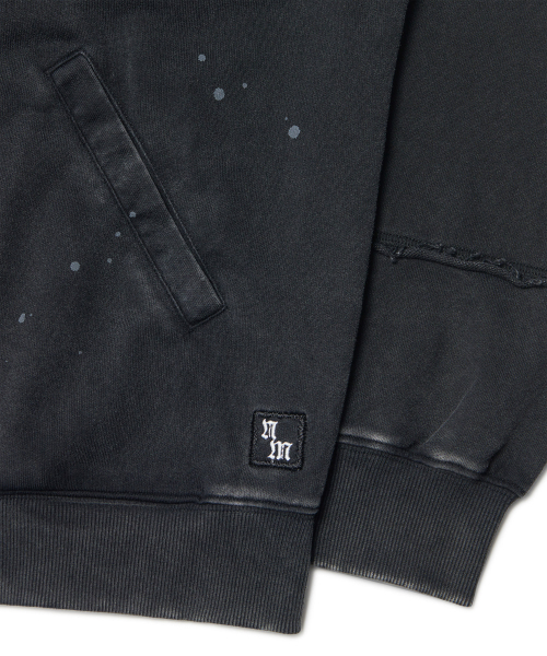 NOMANUAL(NOMANUAL)の「DETACHED PATCH HOODED ZIP-UP - WASHED BLACK(パーカー・レディース・その他・MEDIUM/LARGE/SMALL)」の6枚目の写真