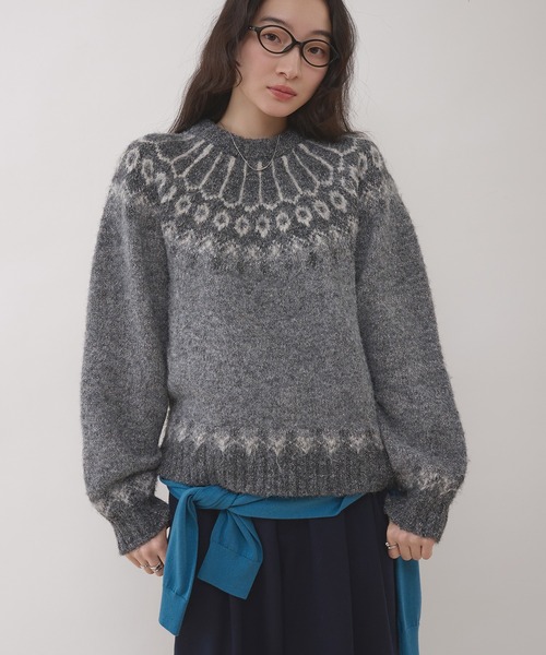 munsingwear グリッターセーター LL munsingwear グリッターセーター LL Munsingwear LL グリーン ダイヤ柄