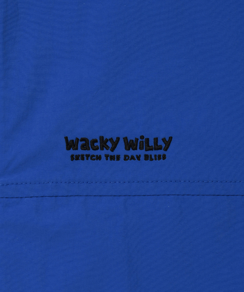 Wacky WiLLy(ワッキーウィリー)の「ライトフードウィンドブレーカー ブルー(ナイロンジャケット・レディース・その他・X-LARGE/SMALL/MEDIUM/LARGE)」の5枚目の写真