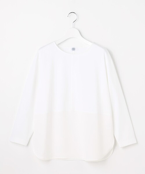 J.PRESS(ジェイプレス)の「ベーシックジャージー レイヤードフレア カットソー(Tシャツ/カットソー・レディース・ホワイト系・F)」の6枚目の写真