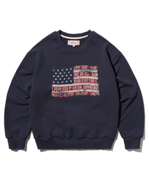AECA（エイカ）の「EASY & FREE FLAG SWEAT SHIRTS-NAVY（スウェット）」