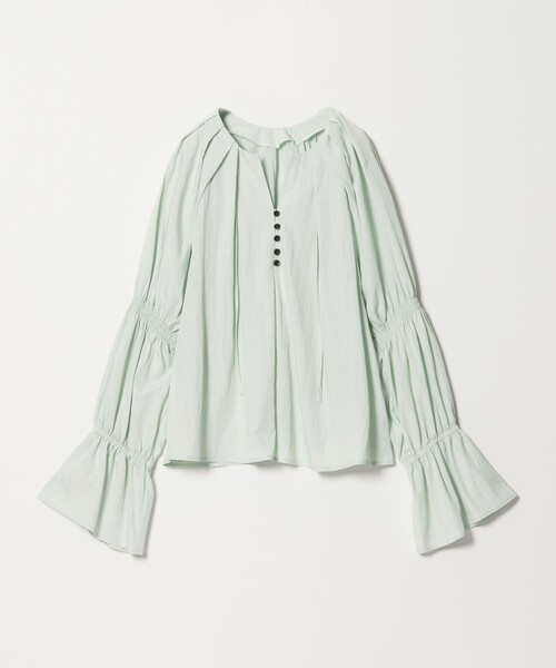 EMMEL REFINES(エメルリファインズ)の「<EMMEL REFINES>EM フロントボタン ソデシャーリング ブラウス(シャツ/ブラウス・レディース・ライム/クリーム/ライラック・FREE)」の17枚目の写真