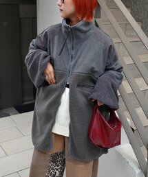 etsinta | 【etsinta/エシンタ】リメイクフリースオーバージャケット(ブルゾン)