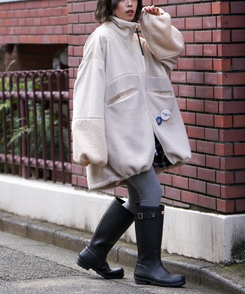 etsinta（エシンタ）の「【etsinta/エシンタ】リメイクフリースオーバージャケット（ブルゾン・レディース・ブラウン/チャコールグレー/アイボリー・ONE SIZE）」の18枚目の写真