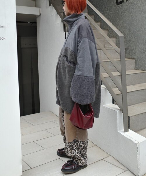 etsinta/エシンタ】リメイクフリースオーバージャケット（ブルゾン