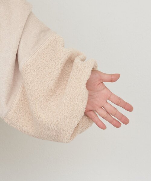 セール】【etsinta/エシンタ】リメイクフリースオーバージャケット