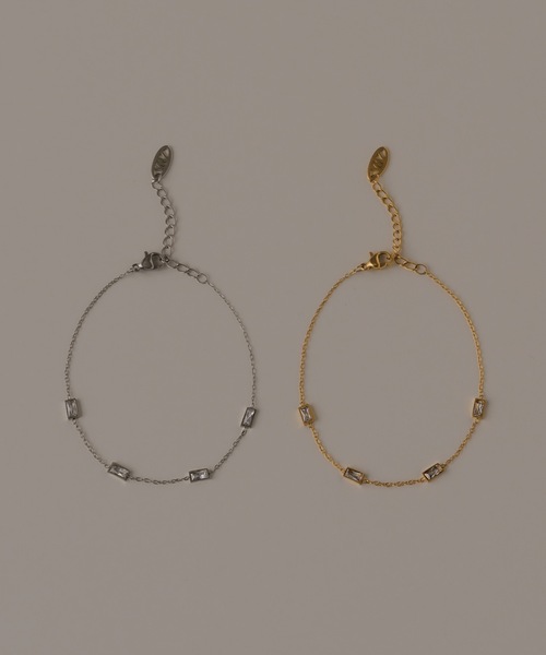 muku（ムク）の「BRACELET/4SQUARE ZIRCONIA（ブレスレット・レディース・シルバー/ゴールド・FREE）」の19枚目の写真