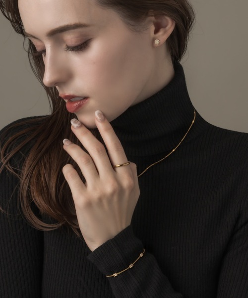 muku（ムク）の「BRACELET/4SQUARE ZIRCONIA（ブレスレット・レディース・シルバー/ゴールド・FREE）」の15枚目の写真