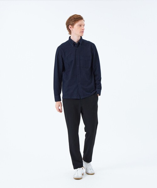MACKINTOSH PHILOSOPHY（ﾏｯｷﾝﾄｯｼｭ ﾌｨﾛｿﾌｨｰ）の「シャンブレーネル スクエアボタンダウン（シャツ/ブラウス・メンズ・グレー系その他2/ネイビー/ベージュ系その他7/ホワイト・38/40/42）」の16枚目の写真