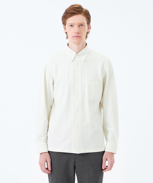 MACKINTOSH PHILOSOPHY（ﾏｯｷﾝﾄｯｼｭ ﾌｨﾛｿﾌｨｰ）の「シャンブレーネル スクエアボタンダウン（シャツ/ブラウス・メンズ・グレー系その他2/ネイビー/ベージュ系その他7/ホワイト・38/40/42）」の18枚目の写真