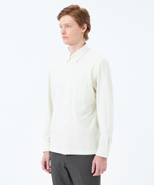 MACKINTOSH PHILOSOPHY（ﾏｯｷﾝﾄｯｼｭ ﾌｨﾛｿﾌｨｰ）の「シャンブレーネル スクエアボタンダウン（シャツ/ブラウス・メンズ・グレー系その他2/ネイビー/ベージュ系その他7/ホワイト・38/40/42）」の19枚目の写真