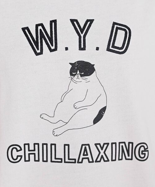 rps(アールピーエス)の「WYDキャット裏毛プルオーバー(スウェット・レディース・マスタード/杢グレー/アイボリー・フリー)」の12枚目の写真