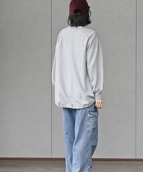 rps(アールピーエス)の「WYDキャット裏毛プルオーバー(スウェット・レディース・マスタード/杢グレー/アイボリー・フリー)」の16枚目の写真