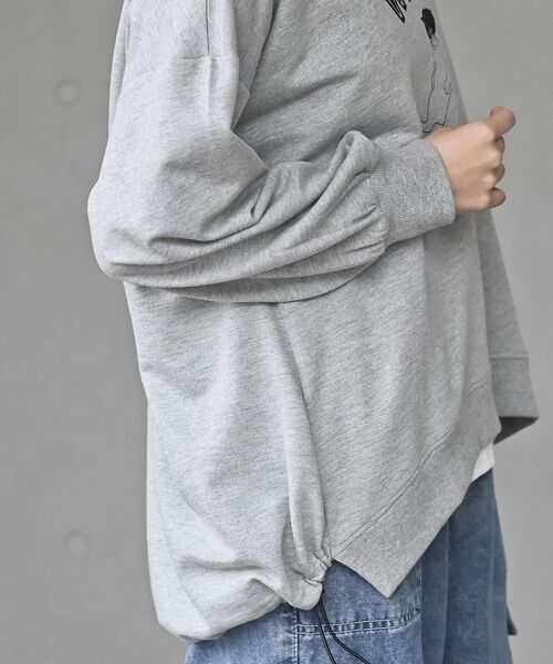 rps(アールピーエス)の「WYDキャット裏毛プルオーバー(スウェット・レディース・マスタード/杢グレー/アイボリー・フリー)」の21枚目の写真