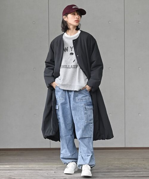 rps(アールピーエス)の「WYDキャット裏毛プルオーバー(スウェット・レディース・マスタード/杢グレー/アイボリー・フリー)」の22枚目の写真