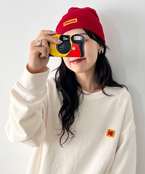 KODAK(コダック)の「【日本未発売/WEB限定】KODAK(コダック)/グラフィック プリント プルオーバー スウェットシャツ/Scenery graphic sweatshirt(スウェット・レディース・ピンク/ブラック/アイボリー/ブルー・M/L/XL)」の22枚目の写真
