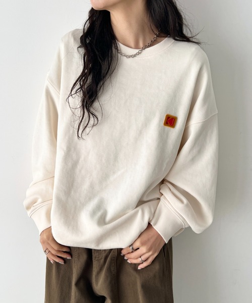 KODAK(コダック)の「【日本未発売/WEB限定】KODAK(コダック)/グラフィック プリント プルオーバー スウェットシャツ/Scenery graphic sweatshirt(スウェット・レディース・ピンク/ブラック/アイボリー/ブルー・M/L/XL)」の14枚目の写真