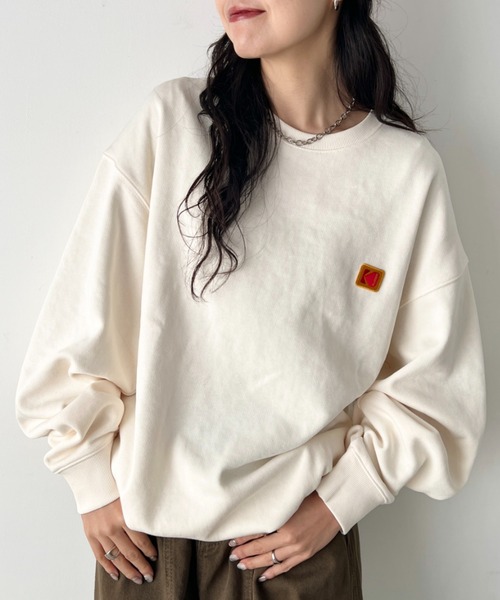 KODAK(コダック)の「【日本未発売/WEB限定】KODAK(コダック)/グラフィック プリント プルオーバー スウェットシャツ/Scenery graphic sweatshirt(スウェット・レディース・ピンク/ブラック/アイボリー/ブルー・M/L/XL)」の12枚目の写真