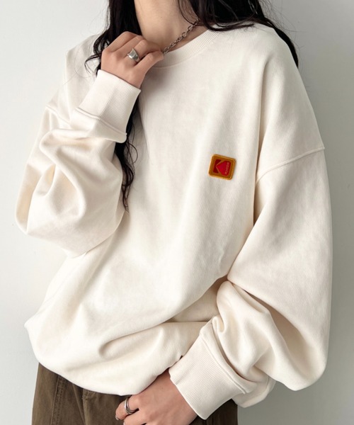 KODAK(コダック)の「【日本未発売/WEB限定】KODAK(コダック)/グラフィック プリント プルオーバー スウェットシャツ/Scenery graphic sweatshirt(スウェット・レディース・ピンク/ブラック/アイボリー/ブルー・M/L/XL)」の8枚目の写真