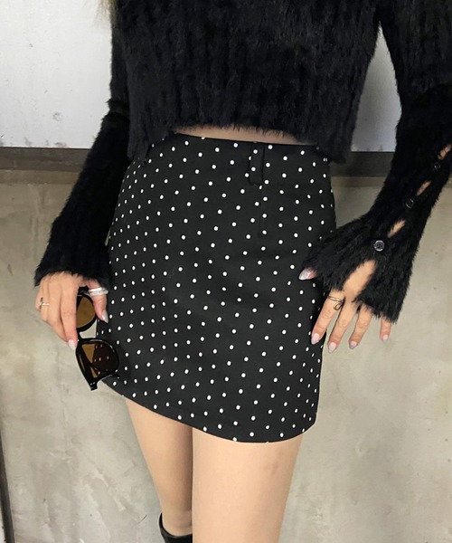 セール】ドット柄ミニスカート（スカート）｜non-hedge（ノンヘッジ