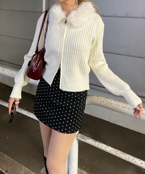 セール】ドット柄ミニスカート（スカート）｜non-hedge（ノンヘッジ