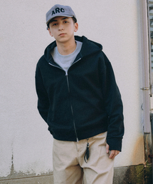 XERO（ゼロ）の「Core Crop Finger Hole Hooded Zip-Up [Black]（パーカー）」