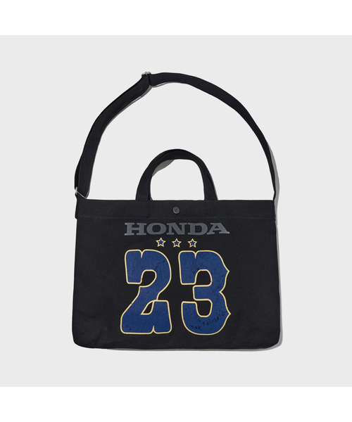 PHYPS MOTORCYCLE(フィップスモーターサイクル)の「Honda Strap Canvas Bag_Black(メッセンジャーバッグ・レディース・その他・FREE)」の1枚目の写真