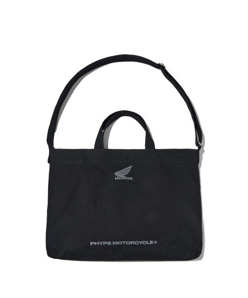 PHYPS MOTORCYCLE(フィップスモーターサイクル)の「Honda Strap Canvas Bag_Black(メッセンジャーバッグ・レディース・その他・FREE)」の3枚目の写真