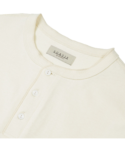 sortie(ソルティ)の「Utility Henly neck Long Sleeve (Ivory)(Tシャツ/カットソー・メンズ・その他・LARGE/MEDIUM/X-LARGE)」の3枚目の写真