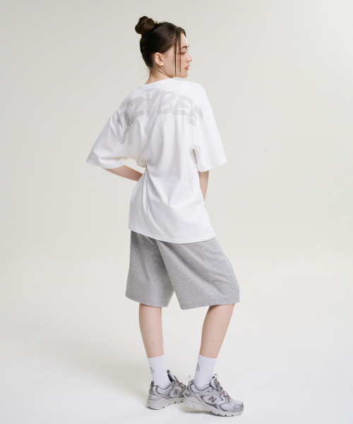 LAZYBEE(レイジービー)の「ワンタックジャイアントフィットフレッシュバミューダパンツ W メランジグレー(その他パンツ・レディース・グレー・SMALL/MEDIUM/LARGE/X-LARGE/XX-LARGE)」の6枚目の写真