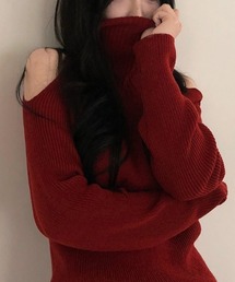 YUGA_YGMC 　Turtleneck knit top